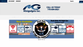 What Minigadgets.com website looked like in 2021 (3 years ago)