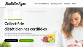 What Madietenligne.fr website looked like in 2021 (3 years ago)