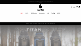 What Mannahydration.com website looked like in 2021 (3 years ago)