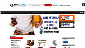 What Metal-mix.pl website looked like in 2021 (3 years ago)