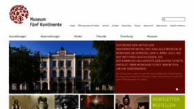 What Museum-fuenf-kontinente.de website looked like in 2021 (4 years ago)