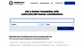 What Mymemory.translated.net website looked like in 2021 (3 years ago)