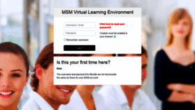 What Moodle.msm.nl website looked like in 2021 (3 years ago)