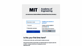 What Moodle.mitaoe.ac.in website looked like in 2021 (3 years ago)