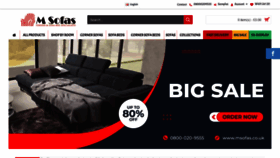 What Msofas.co.uk website looked like in 2021 (3 years ago)