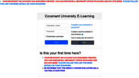 What Moodle.covenantuniversity.edu.ng website looked like in 2021 (3 years ago)