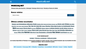 What Musicaq.net website looked like in 2021 (3 years ago)