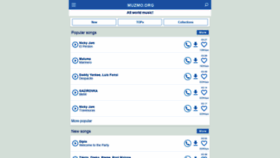 What Muzmo.me website looked like in 2021 (3 years ago)