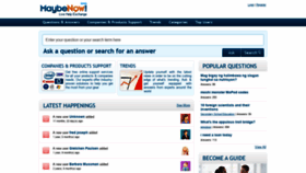 What Maybenow.com website looked like in 2021 (3 years ago)