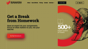 What Myhomeworkdone.com website looked like in 2021 (3 years ago)