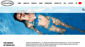 What Monalisa.com website looked like in 2021 (3 years ago)