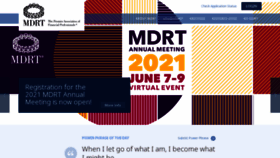 What Mdrt.org website looked like in 2021 (3 years ago)
