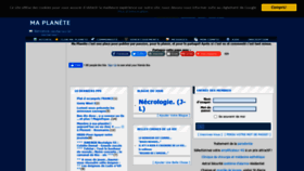 What Ma-planete.com website looked like in 2021 (3 years ago)