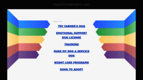 What Myanimalweight.com website looked like in 2021 (3 years ago)