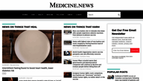 What Medicine.news website looked like in 2021 (3 years ago)