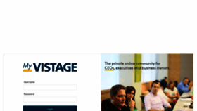 What Myvistage.com website looked like in 2021 (3 years ago)