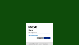 What Myappstoreus.prgx.com website looked like in 2021 (3 years ago)