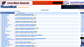 What Macoratti.net website looked like in 2021 (4 years ago)