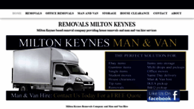 What Miltonkeynesmanandvan.com website looked like in 2021 (3 years ago)