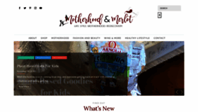 What Motherhoodandmerlot.com website looked like in 2021 (3 years ago)