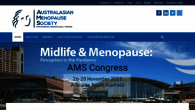 What Menopause.org.au website looked like in 2021 (3 years ago)