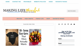 What Makinglifeblissful.com website looked like in 2021 (3 years ago)