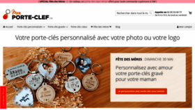 What Mon-porte-clef.fr website looked like in 2021 (3 years ago)