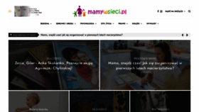What Mamywsieci.pl website looked like in 2021 (3 years ago)