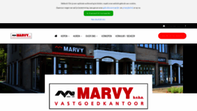What Marvy.be website looked like in 2021 (3 years ago)