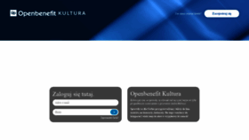 What Mbmpkultura.openbenefit.pl website looked like in 2021 (3 years ago)