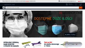 What Medshop.pl website looked like in 2021 (3 years ago)