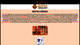 What Matkaindian.net website looked like in 2021 (3 years ago)