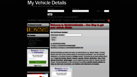 What Myvehicledetails.com website looked like in 2021 (3 years ago)