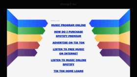 What Mimp3.eu website looked like in 2021 (3 years ago)