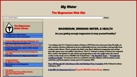 What Mgwater.com website looked like in 2021 (3 years ago)