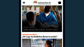 What Mitmischen.de website looked like in 2021 (3 years ago)