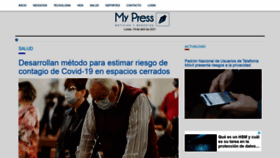What Mypress.mx website looked like in 2021 (3 years ago)