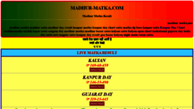 What Madhur-matka.com website looked like in 2021 (3 years ago)