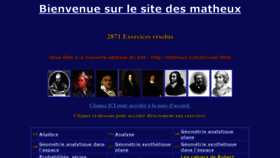 What Matheux.ovh website looked like in 2021 (3 years ago)