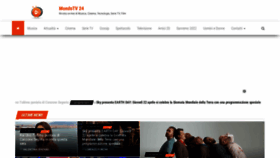 What Mondotv24.it website looked like in 2021 (3 years ago)