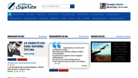 What Mensagemespirita.com.br website looked like in 2021 (3 years ago)