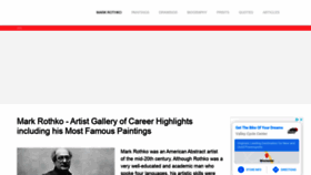 What Markrothko.org website looked like in 2021 (3 years ago)