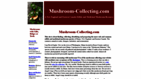 What Mushroom-collecting.com website looked like in 2021 (3 years ago)