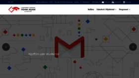 What Mjeksia.uni-gjk.org website looked like in 2021 (3 years ago)