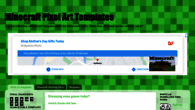 What Minecraftpixelarttemplates.com website looked like in 2021 (3 years ago)
