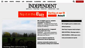 What Marshallindependent.com website looked like in 2021 (4 years ago)