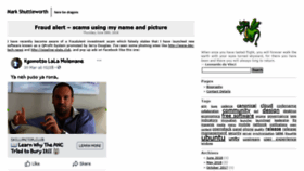 What Markshuttleworth.com website looked like in 2021 (4 years ago)