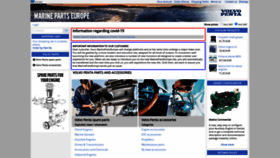 What Marinepartseurope.com website looked like in 2021 (3 years ago)