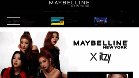 What Maybelline.co.jp website looked like in 2021 (3 years ago)