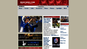 What Marching.com website looked like in 2021 (3 years ago)